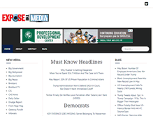 Tablet Screenshot of exposethemedia.com